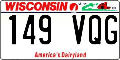 WI license plate 149VQG