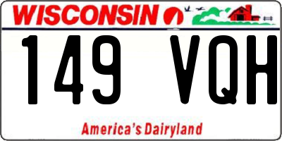 WI license plate 149VQH