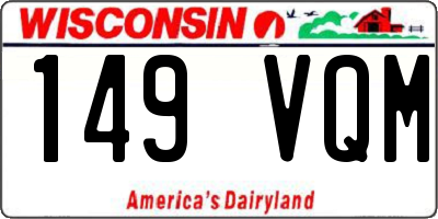 WI license plate 149VQM