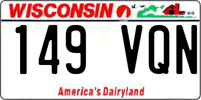 WI license plate 149VQN