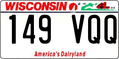 WI license plate 149VQQ