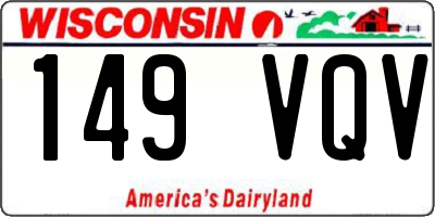 WI license plate 149VQV