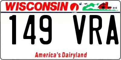 WI license plate 149VRA