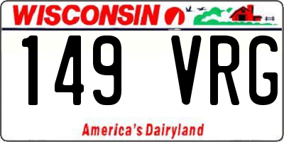 WI license plate 149VRG
