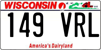 WI license plate 149VRL