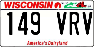WI license plate 149VRV
