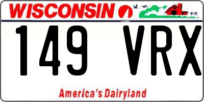 WI license plate 149VRX