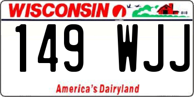 WI license plate 149WJJ