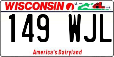 WI license plate 149WJL