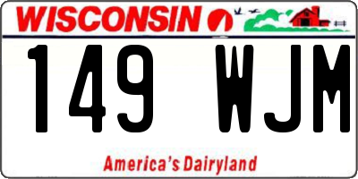WI license plate 149WJM