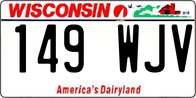 WI license plate 149WJV