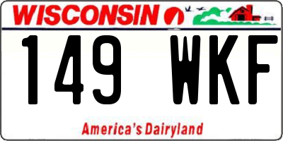 WI license plate 149WKF
