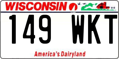 WI license plate 149WKT