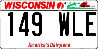 WI license plate 149WLE