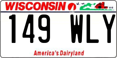 WI license plate 149WLY