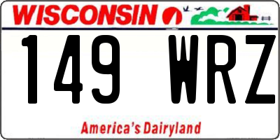 WI license plate 149WRZ