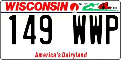 WI license plate 149WWP
