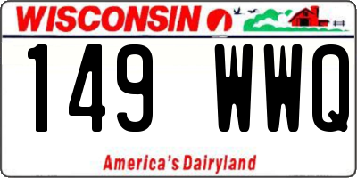 WI license plate 149WWQ