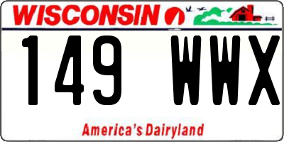 WI license plate 149WWX