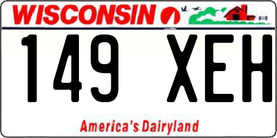 WI license plate 149XEH
