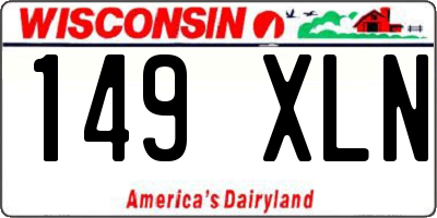 WI license plate 149XLN