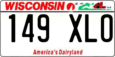 WI license plate 149XLO