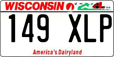 WI license plate 149XLP