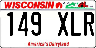 WI license plate 149XLR