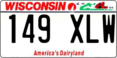 WI license plate 149XLW