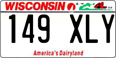 WI license plate 149XLY