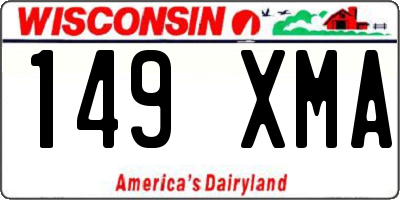 WI license plate 149XMA