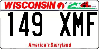 WI license plate 149XMF