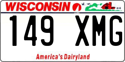 WI license plate 149XMG