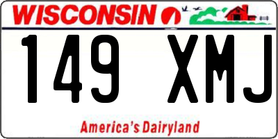 WI license plate 149XMJ