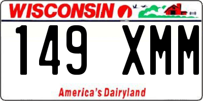WI license plate 149XMM