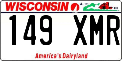 WI license plate 149XMR