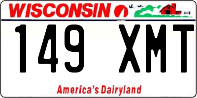 WI license plate 149XMT