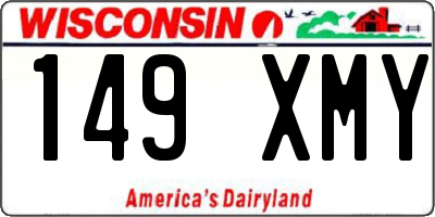 WI license plate 149XMY