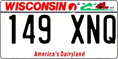 WI license plate 149XNQ