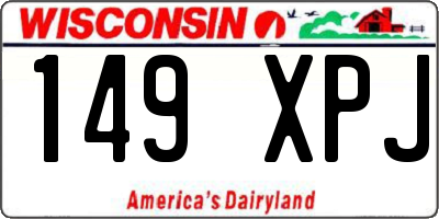 WI license plate 149XPJ
