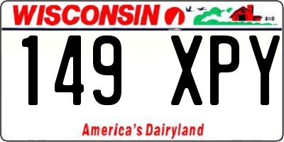 WI license plate 149XPY