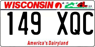 WI license plate 149XQC