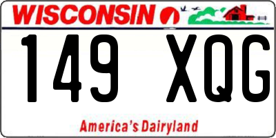 WI license plate 149XQG