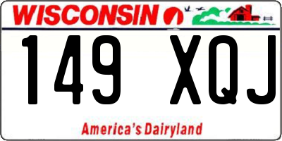 WI license plate 149XQJ