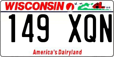 WI license plate 149XQN