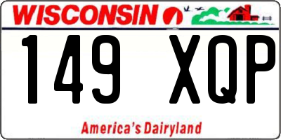 WI license plate 149XQP