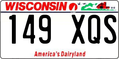 WI license plate 149XQS