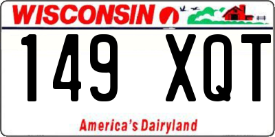 WI license plate 149XQT