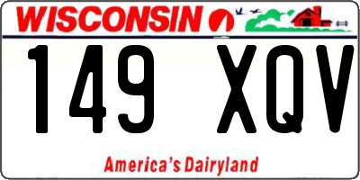 WI license plate 149XQV