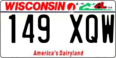 WI license plate 149XQW